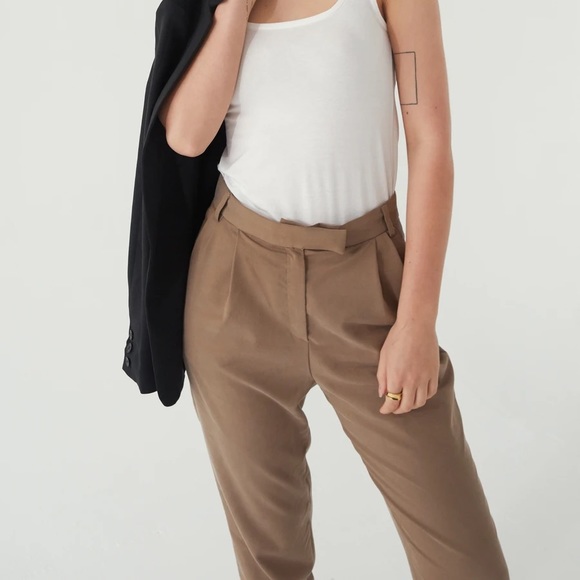 Almina Concept Pants - Almina Concept Brown Tan Pants Size Medium